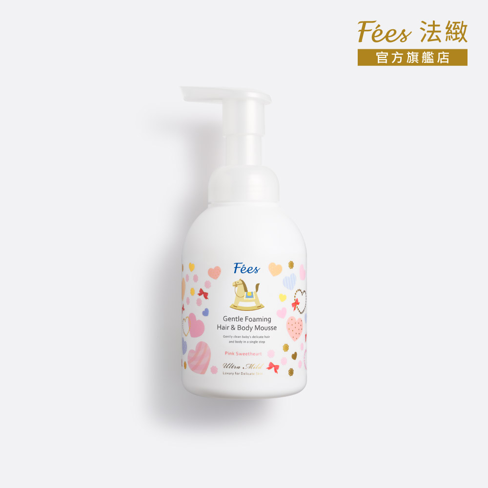 Fees 法緻 嬰兒洗髮沐浴泡泡-粉紅甜心400ml（其他規格）