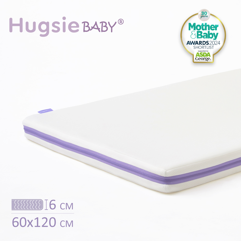 HUGSIE 好喜 HugsieBABY透氣水洗抗菌嬰兒床墊(附抗菌床單) 60x120 三年保固