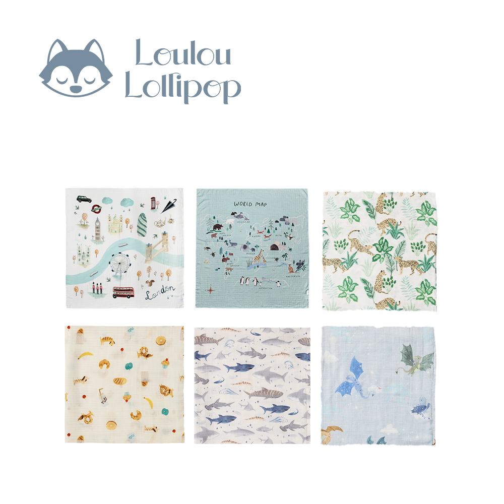 louloulollipop 竹纖維透氣包巾 城市系列-多款任選