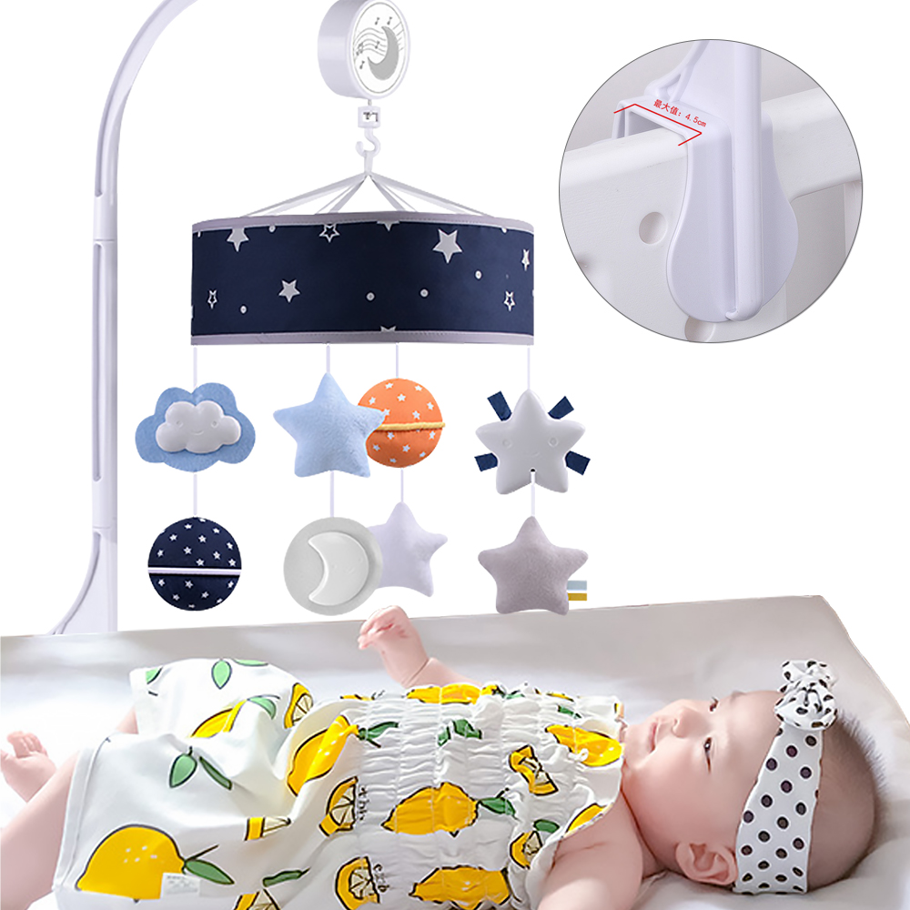 KONIG KIDS 嬰兒床音樂鈴搖鈴音樂旋轉床鈴寶寶安撫布玩具