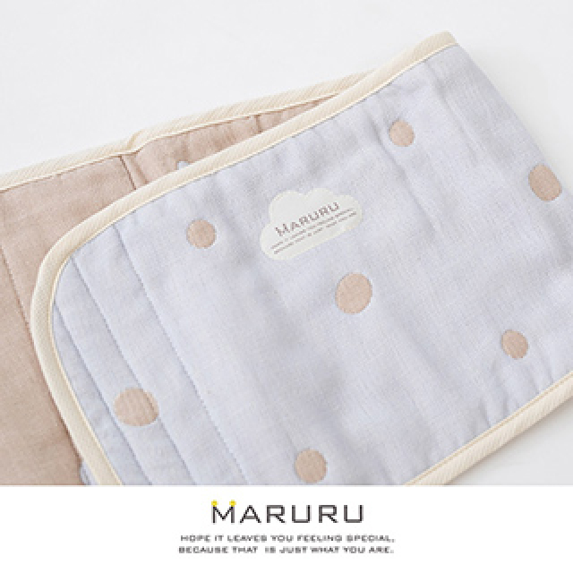 MARURU五層紗肚圍 (嬰兒藍) M / 日本五層紗