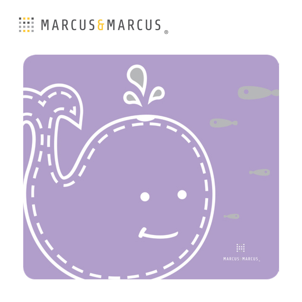 MARCUS & MARCUS 動物樂園矽膠餐墊-鯨魚(紫)