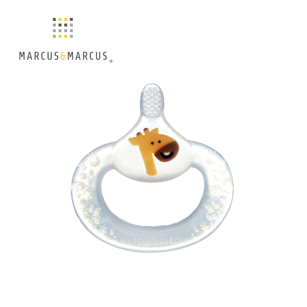 MARCUS & MARCUS MARCUSMARCUS　動物樂園手握固齒乳牙刷-長頸鹿培養寶寶呵護口腔衛生的好觀念