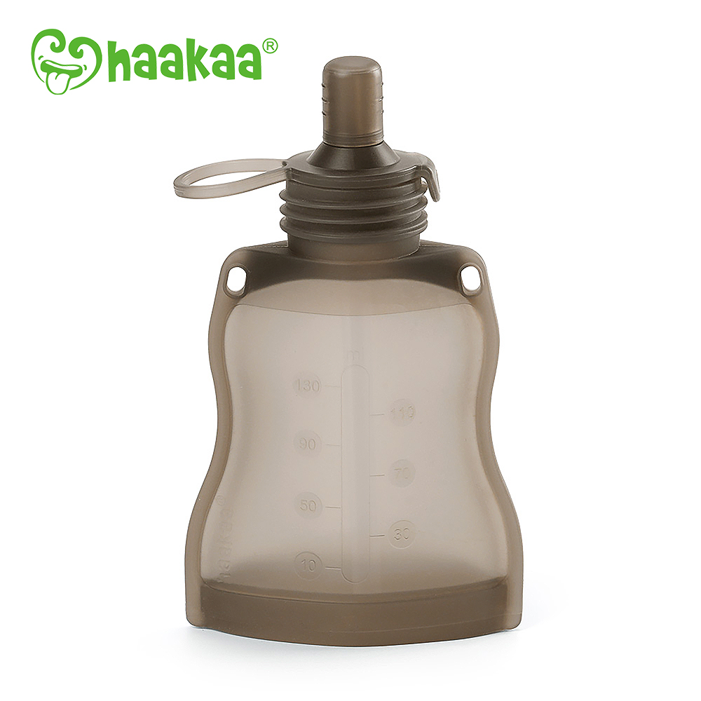 Haakaa 矽膠吸管美味袋130ml (可裝飲料/果泥/嬰兒食品)