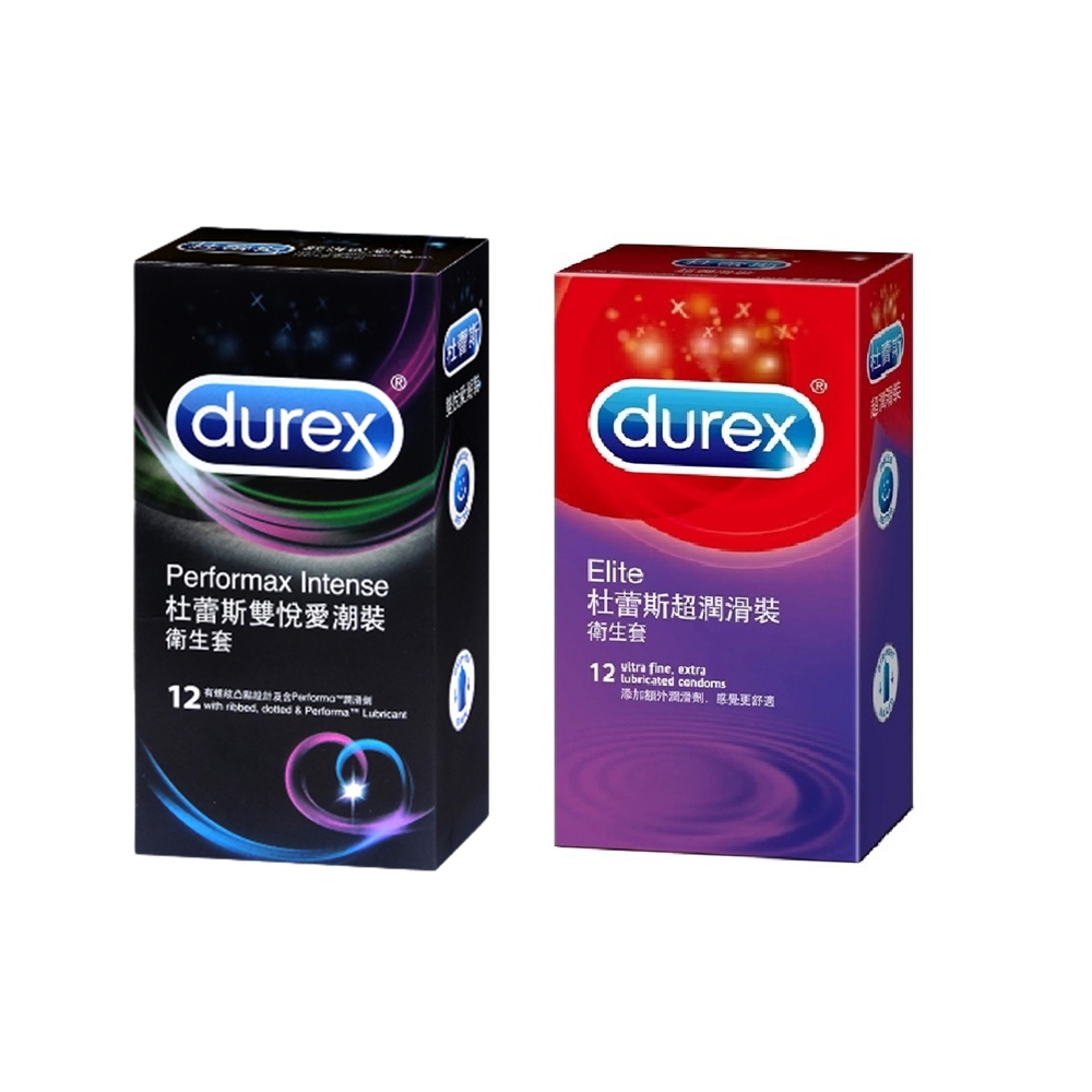 Durex 杜蕾斯 買一送一 雙悅愛潮裝12入 + 超潤滑裝12入