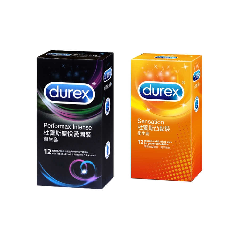 Durex 杜蕾斯 買一送一 雙悅愛潮裝12入 + 凸點裝12入