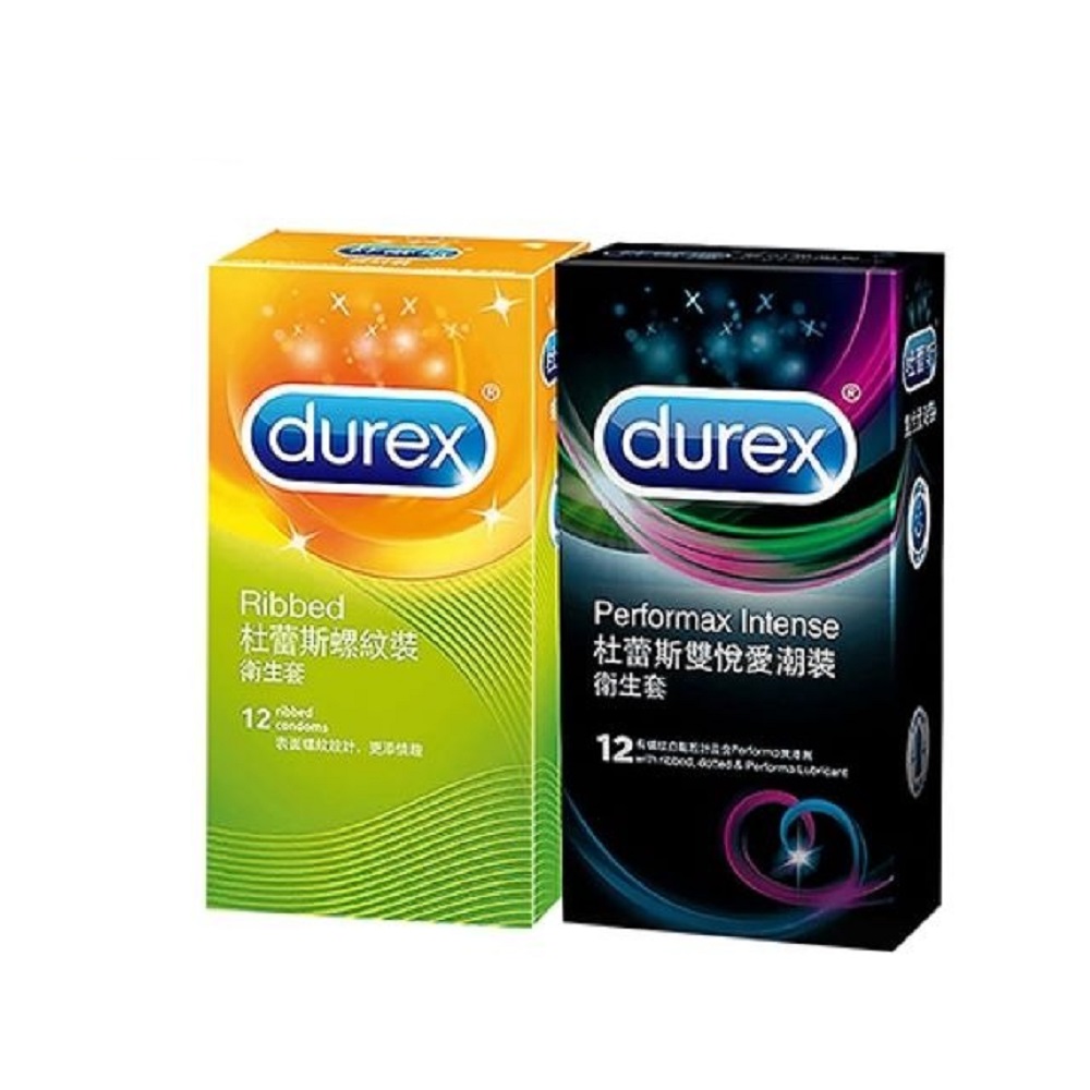 Durex 杜蕾斯 買一送一 雙悅愛潮裝12入 + 螺紋裝12入