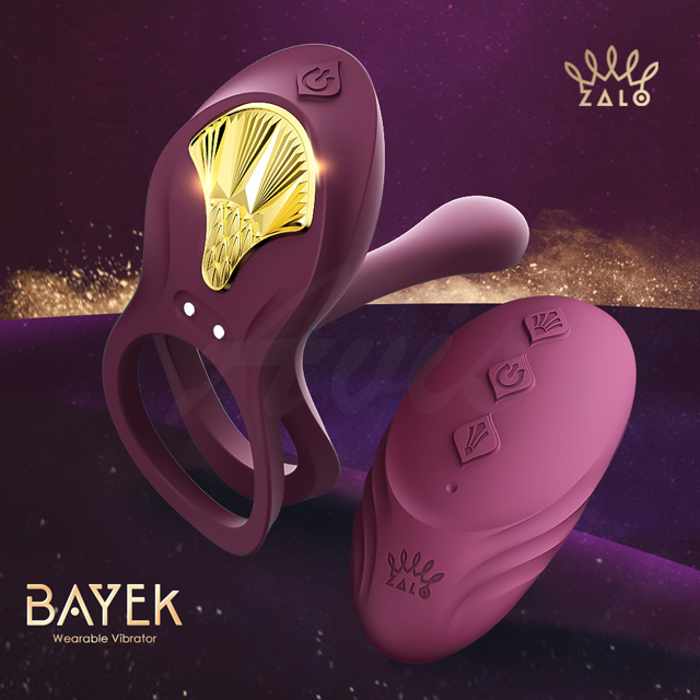 ZALO Bayek貓神情侶共振器四點全面共振 紫 情趣用品.情趣職人.共震器