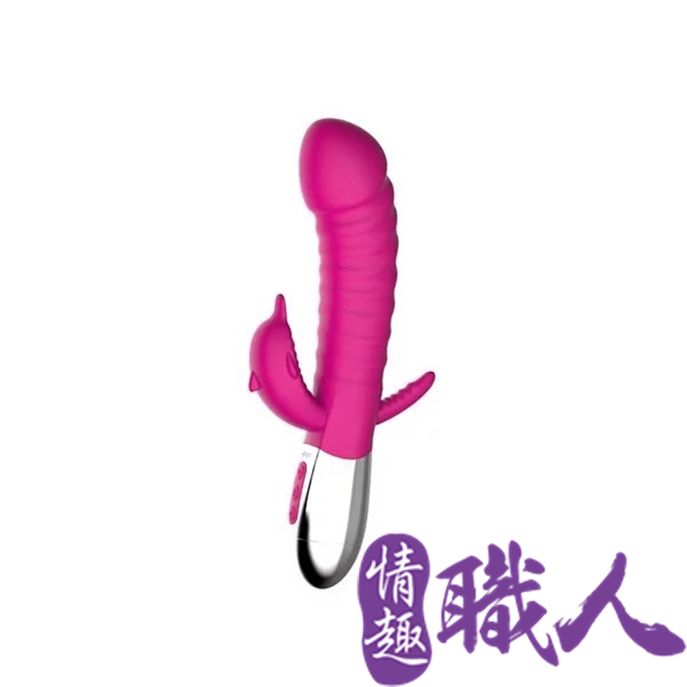 LETEN 【情趣職人】 狂潮棒 10段變頻 智能加溫 三點夾擊 情趣按摩棒 海豚款