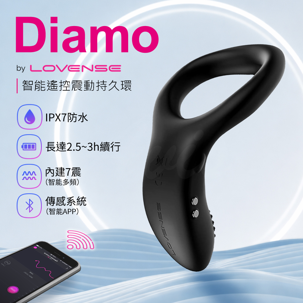 Lovense Diamo 遠程遙控智能陰莖環 可跨國遙控 情趣用品