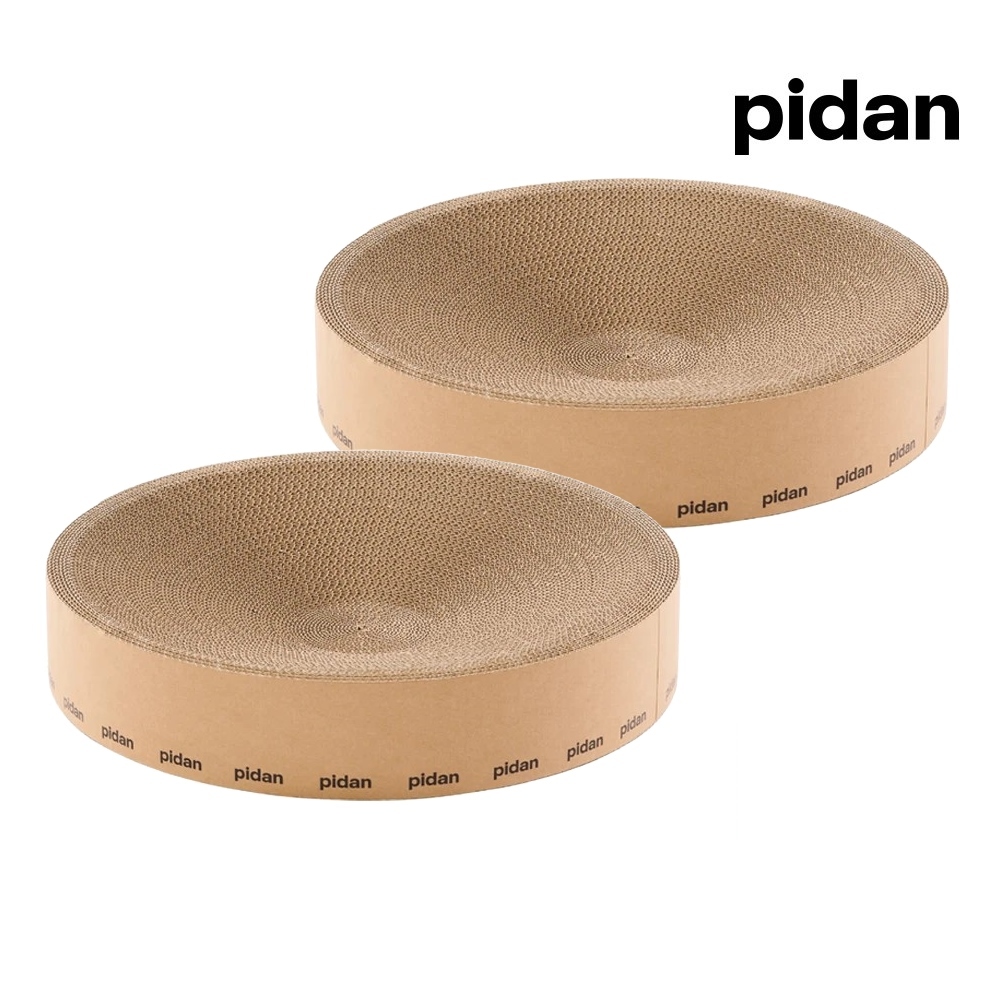 PIDAN 瓦楞紙貓抓板系列 - 牛皮瓦楞圓形款 2入組