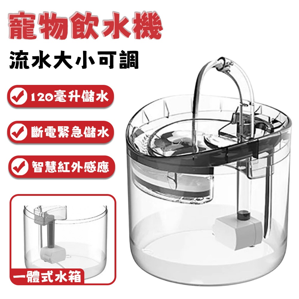 寵物飲水機 寵物飲水器（自動循環貓咪飲水機 寵物自動餵水器 貓狗自動飲水機）