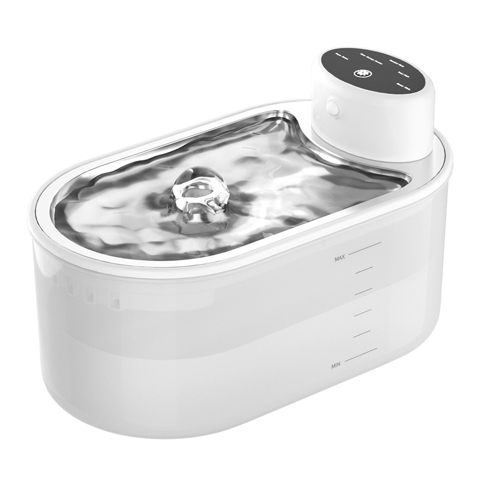 【寵宅】寵物喝水器 寵物飲水機 貓咪飲水機 自動飲水機 寵物活水機 寵物自動飲水機(3L不鏽鋼盤)