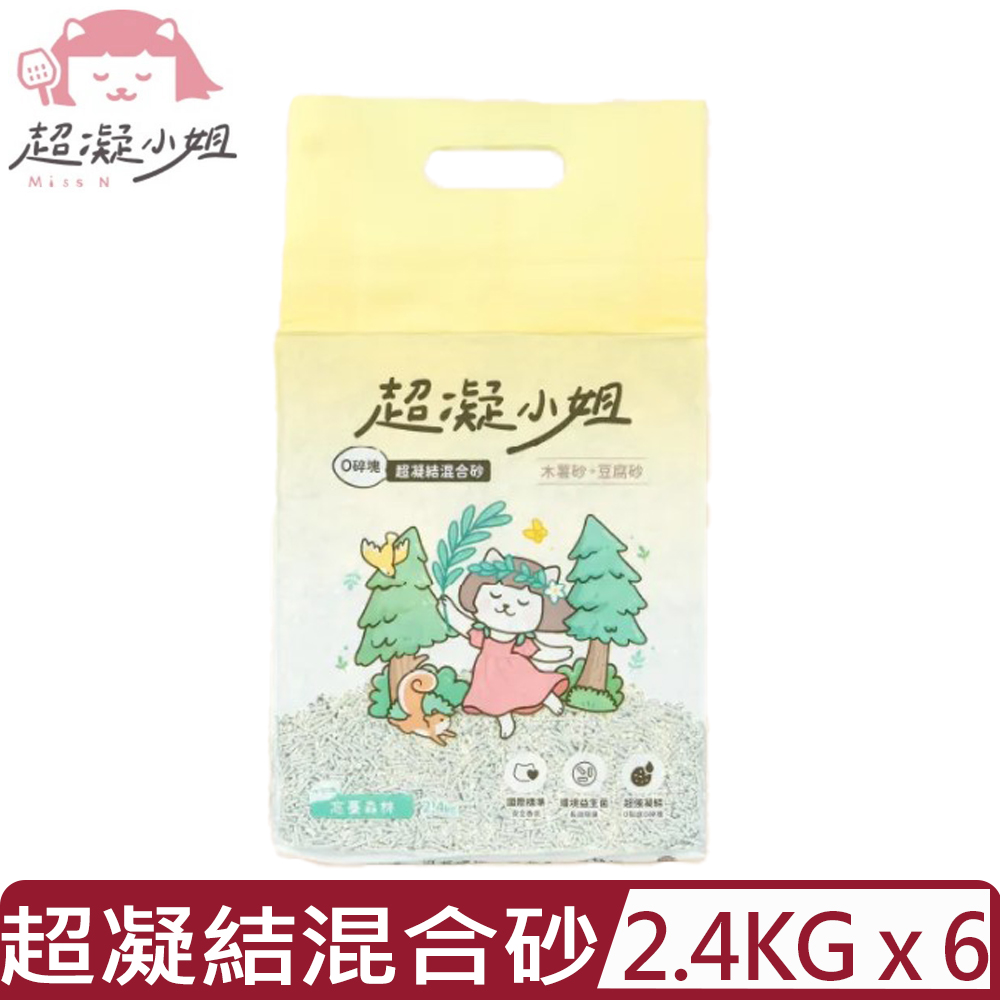 LADY N 超凝小姐 【6入組】-0碎塊超凝結混合砂-忘憂森林香 2.4kg (MA050)