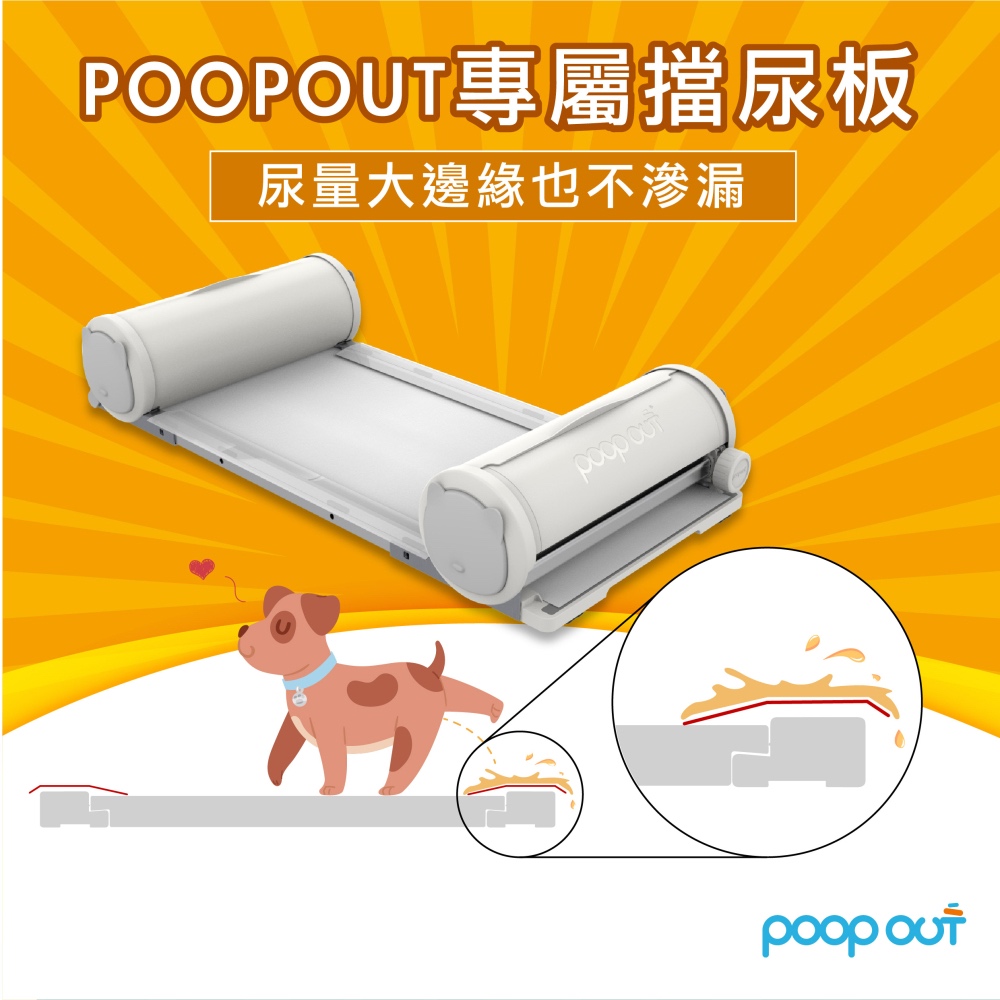 POOP OUT 【POOPOUT】寵物清潔墊3捲組(不含膠膜) 3秒清潔寵物便盆耗材 狗廁所 狗尿盆 尿布墊 超吸水 定點訓練