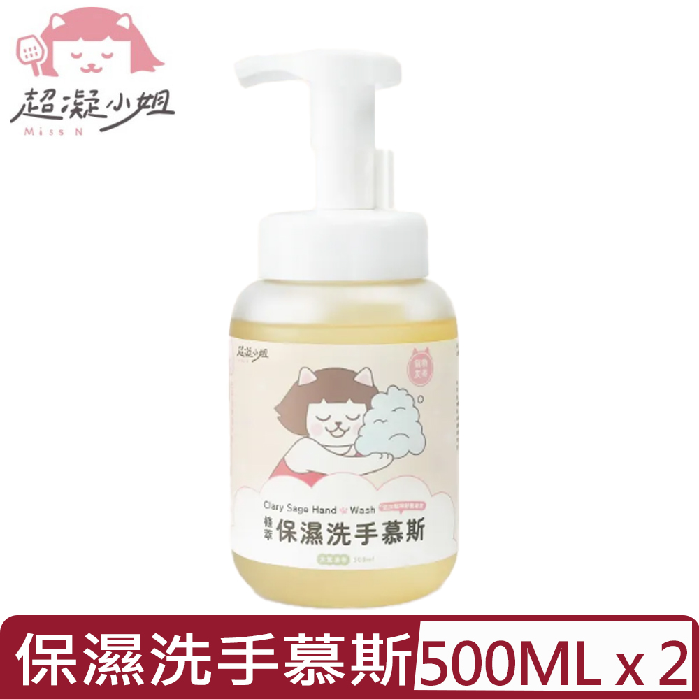 LADY N 超凝小姐 【2入組】-植萃保濕洗手慕斯-木質清香 500ml (MC111)