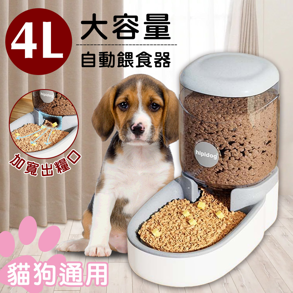 寵物通用4L大容量自動餵食器 寵物自動餵食器