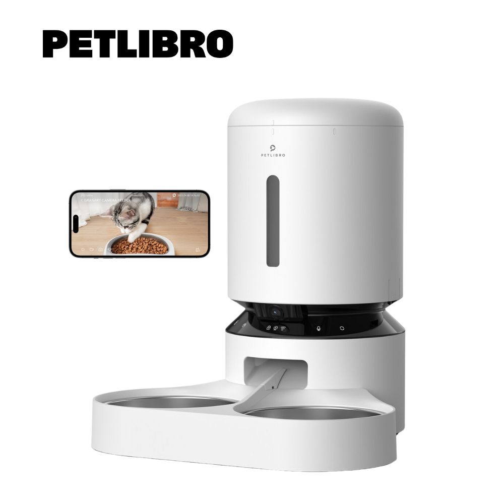 10083 PETLIBRO 自動給餌器 猫 カメラ付き 5L大容量 ホワイト 【公式通販】