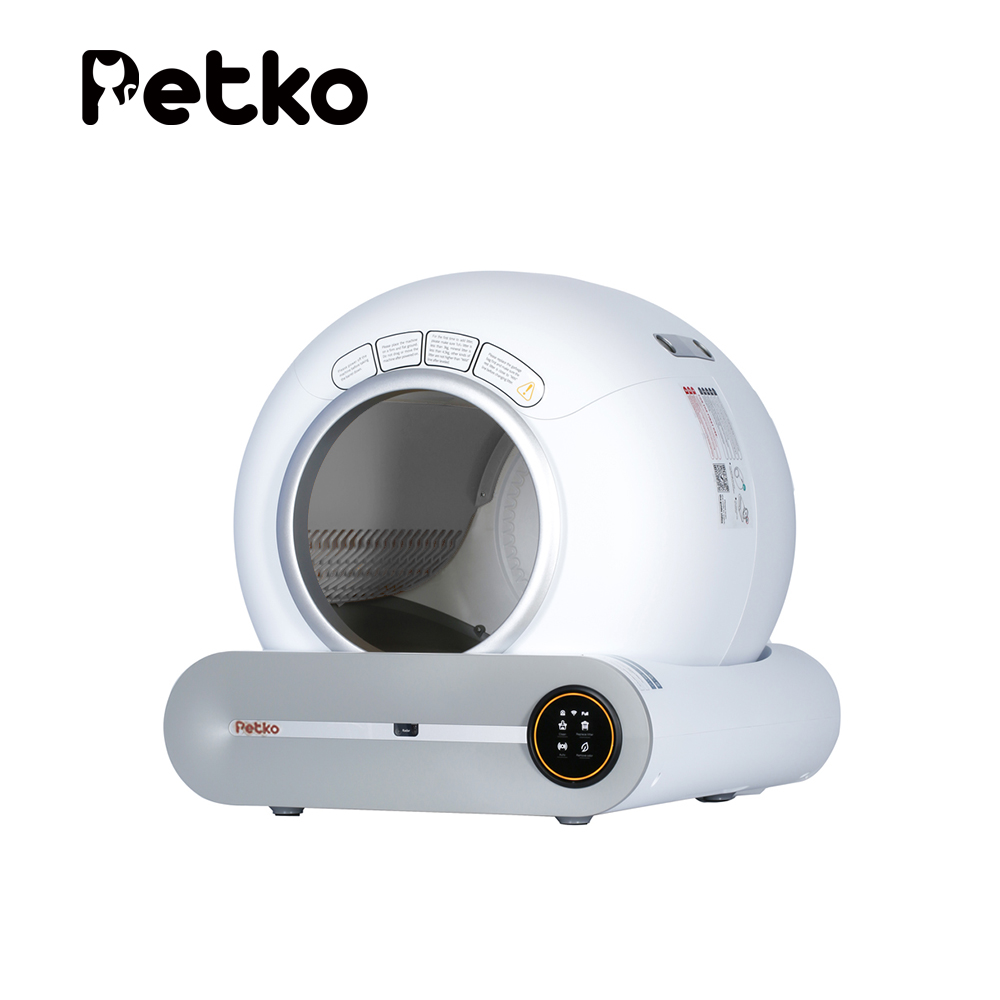 PETKO 佩可 智能貓砂盆/貓砂機/可APP遠端操控_(附垃圾袋x1/控砂盒x1)