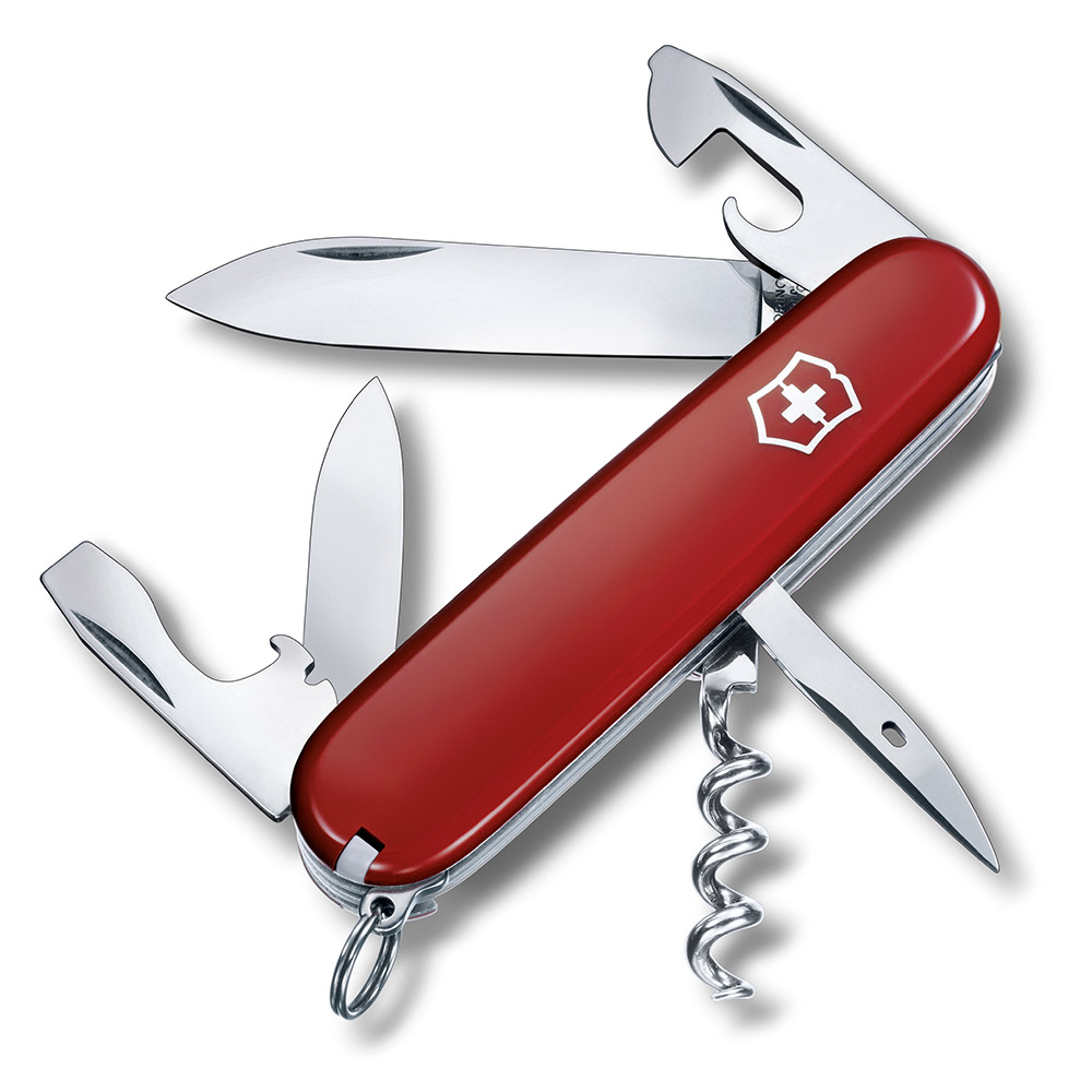 《Victorinox》勇武者12用瑞士刀(紅)