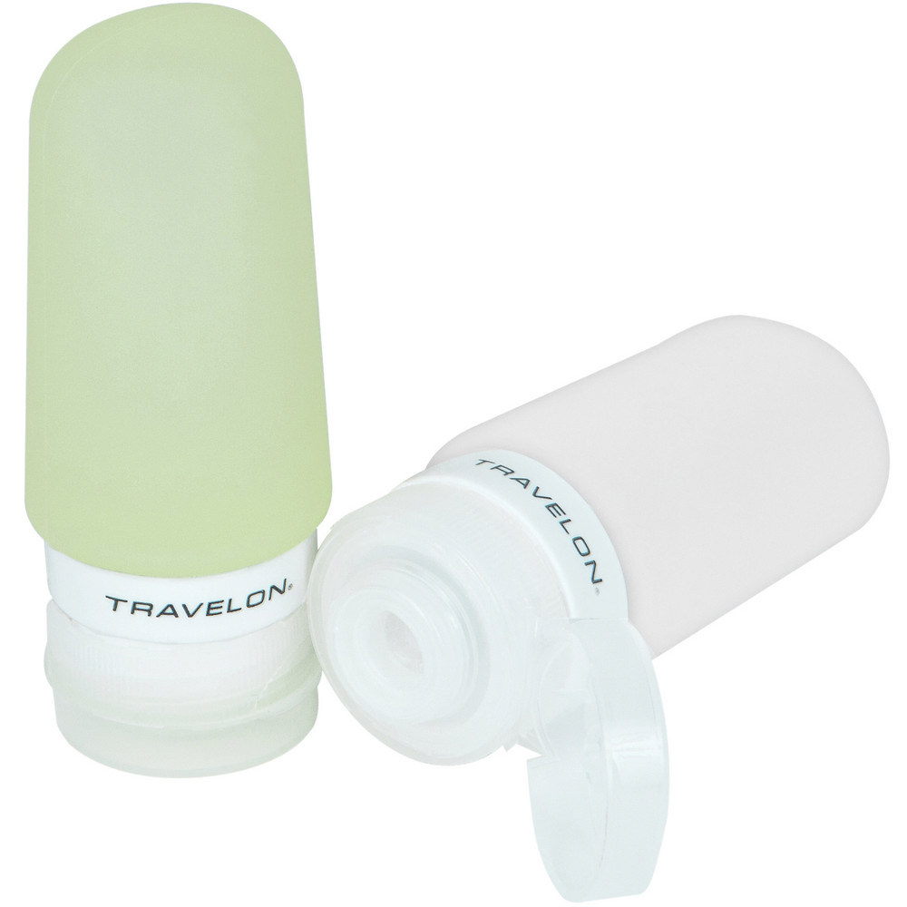 TRAVELON 美國 旅行分裝瓶(小綠白2入) / 沐浴乳 洗髮精 乳液瓶 保養品空瓶（其他規格）