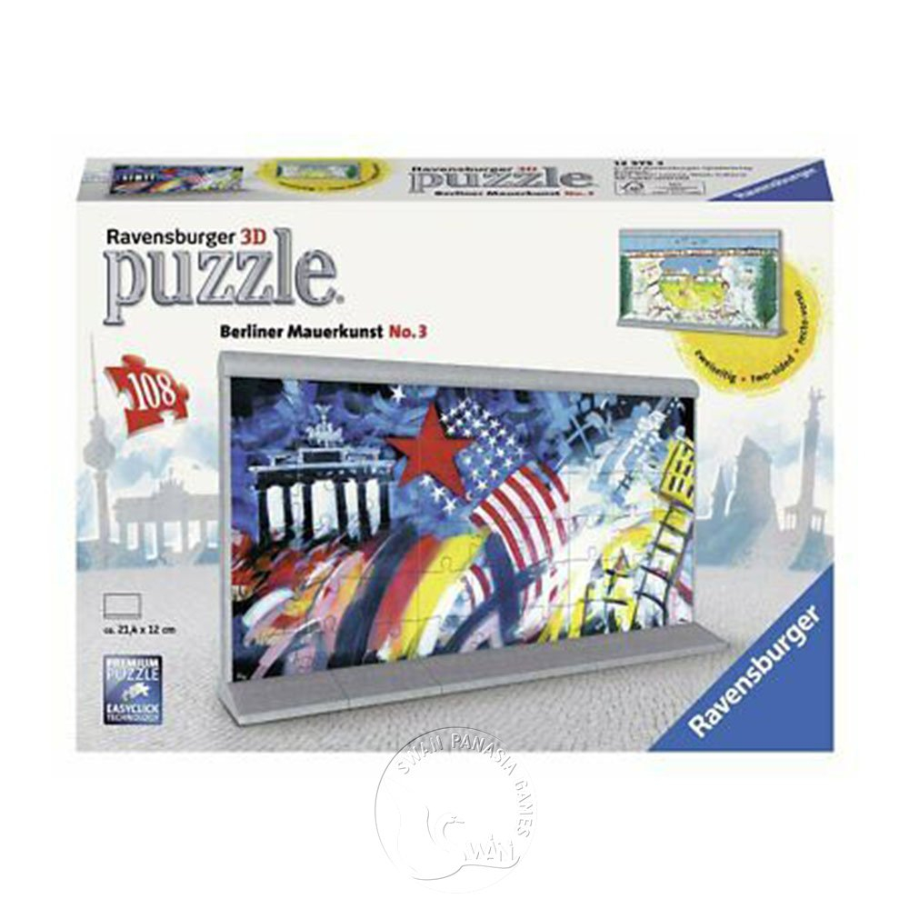 Ravensburger 維寶 【德國Ravensburg拼圖】藝術柏林牆 No.3Berliner Mauerkunst No.3-3D立體拼圖-108D片