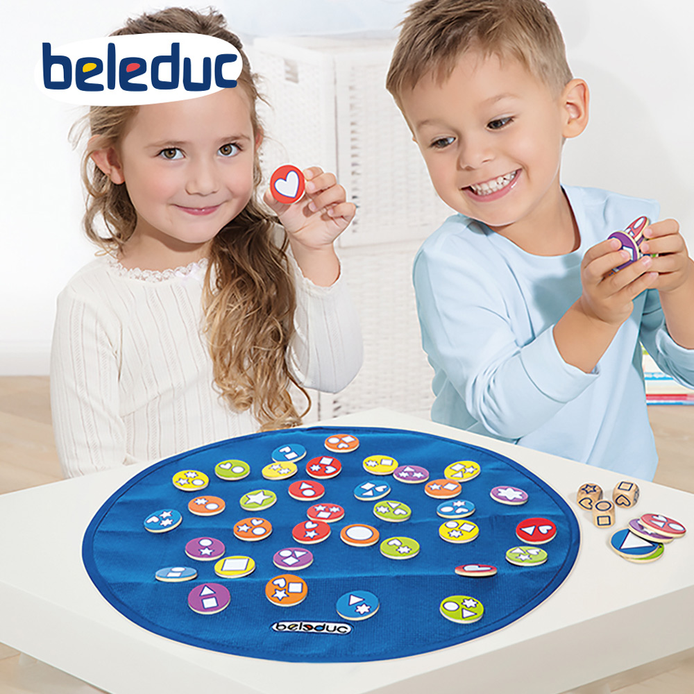 Hape beleduc貝樂多 桌遊-形狀遊戲戰