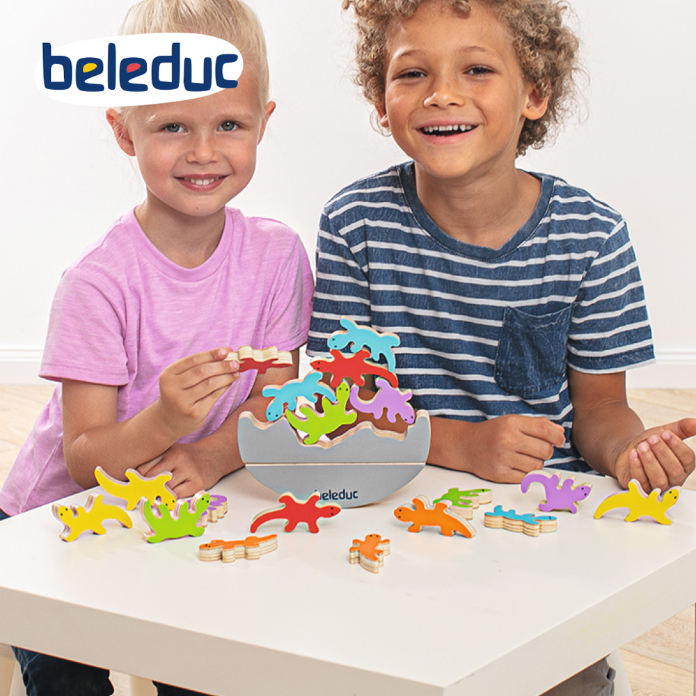 Hape beleduc貝樂多 桌遊-壁虎平衡遊戲