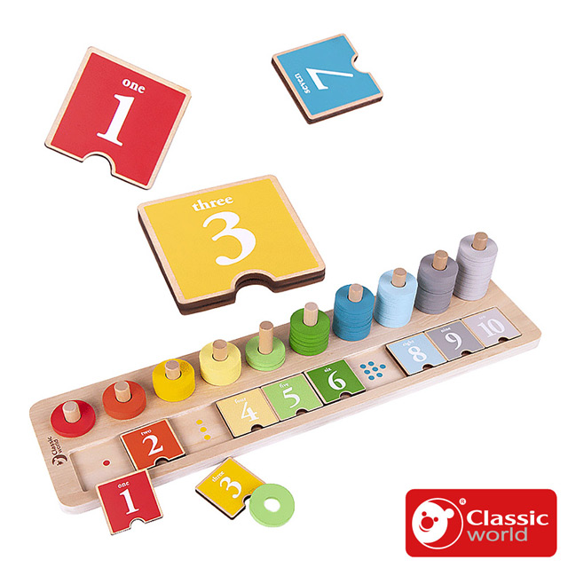 Classic world 德國客來喜經典木玩■數字配對遊戲《54556》