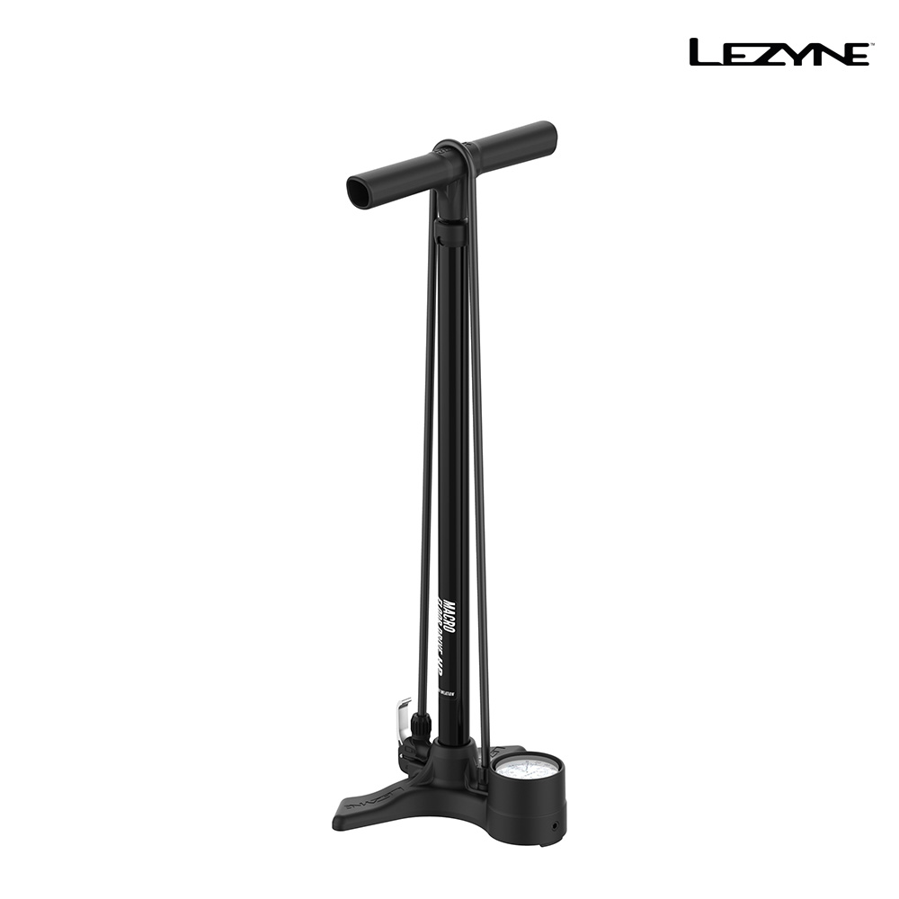 LEZYNE 立式打氣筒 MACRO FLOOR DRIVE + DV聰明嘴美/法氣嘴頭