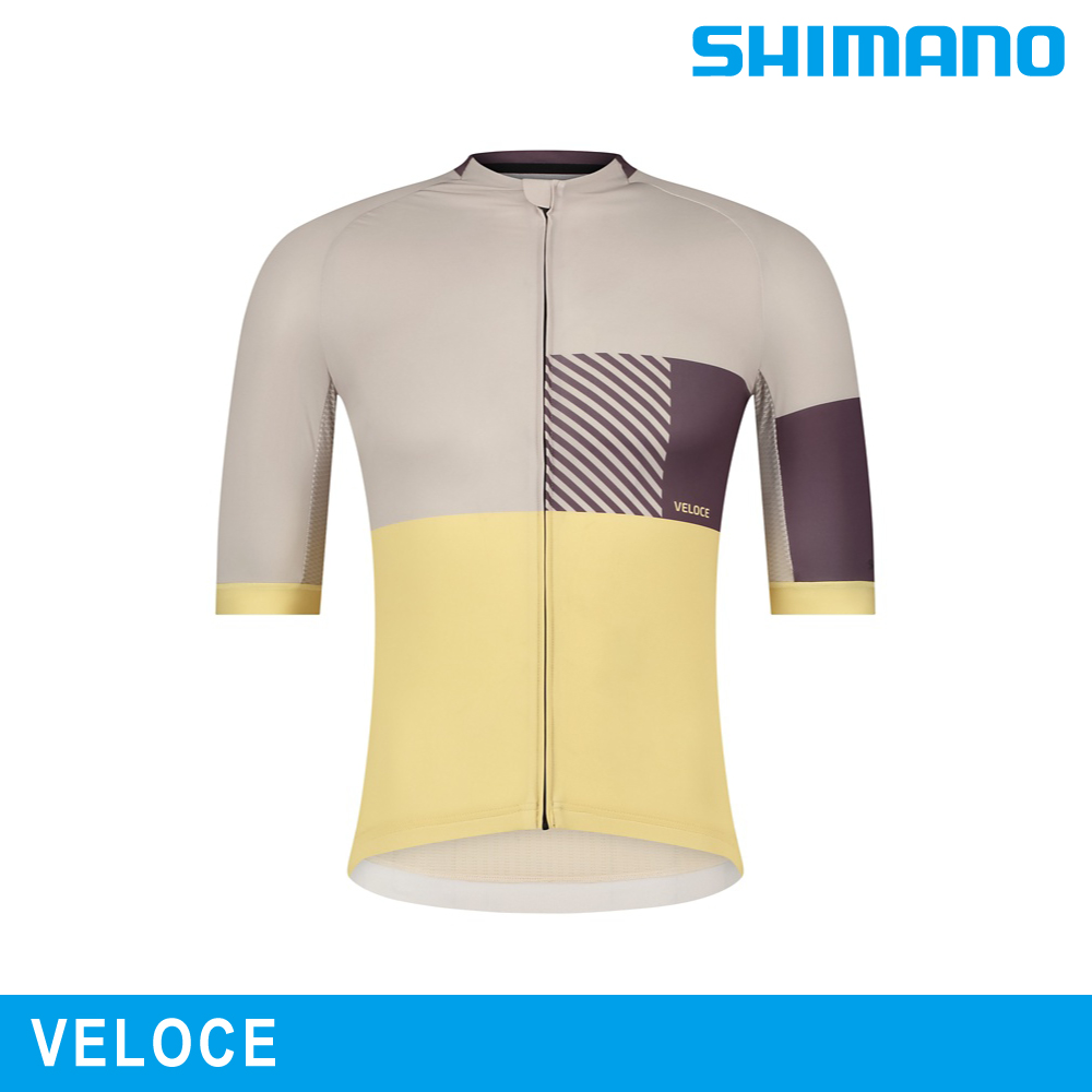 SHIMANO 禧瑪諾 VELOCE 短袖車衣｜霧面金屬黃 (M-XL)