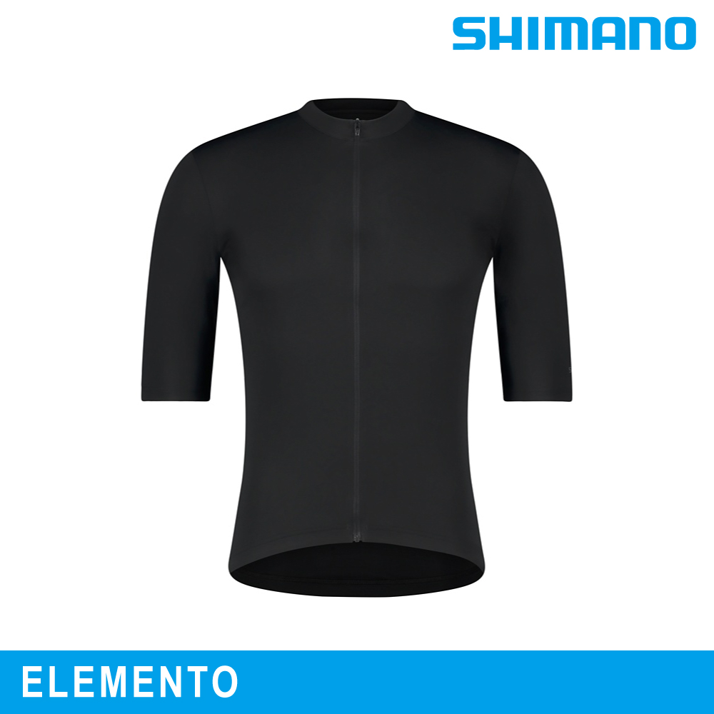 SHIMANO 禧瑪諾 ELEMENTO 短袖車衣|黑色 (S-2XL)