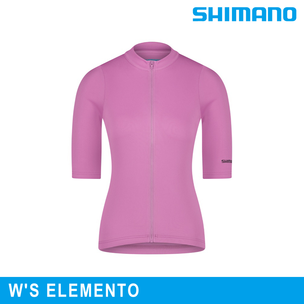 SHIMANO 禧瑪諾 ELEMENTO 女性短袖車衣|粉紅色 (S-L)