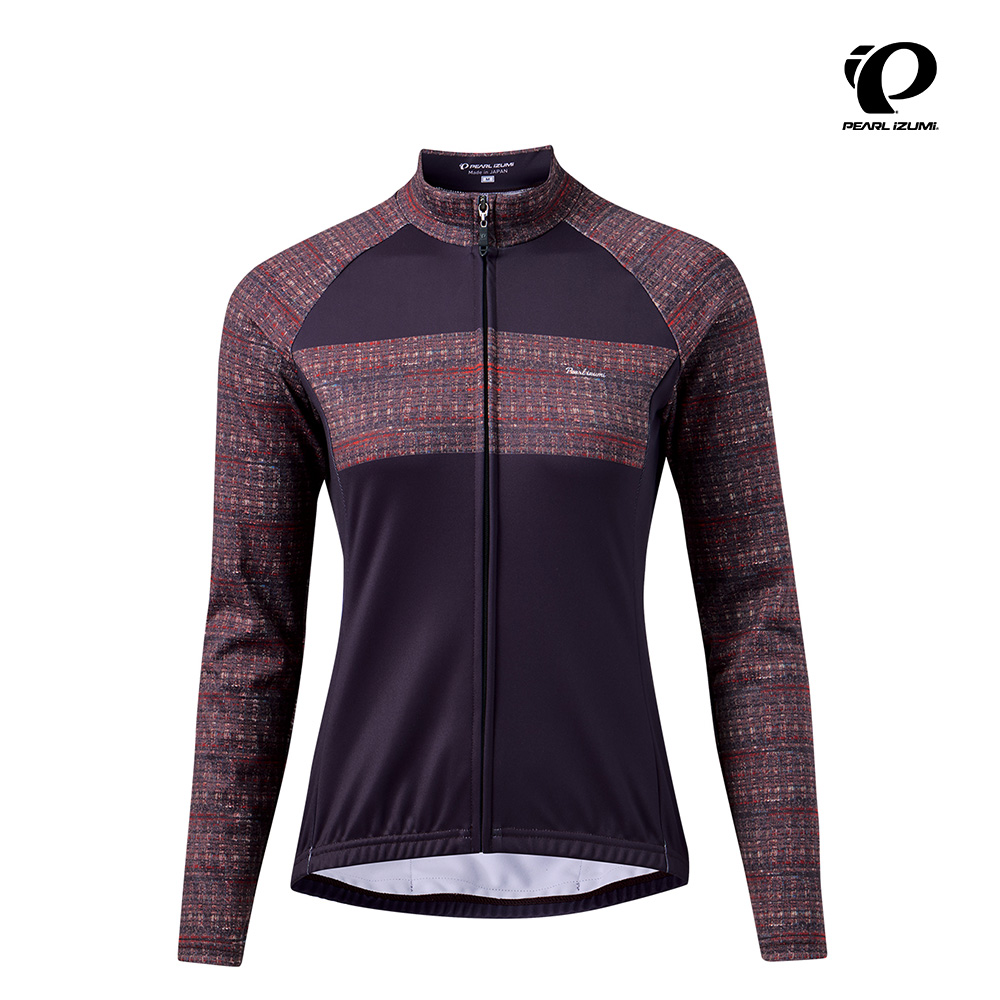 PEARL iZUMi W3455-BL-4 15度C 女款長袖保暖車衣 斜紋軟呢