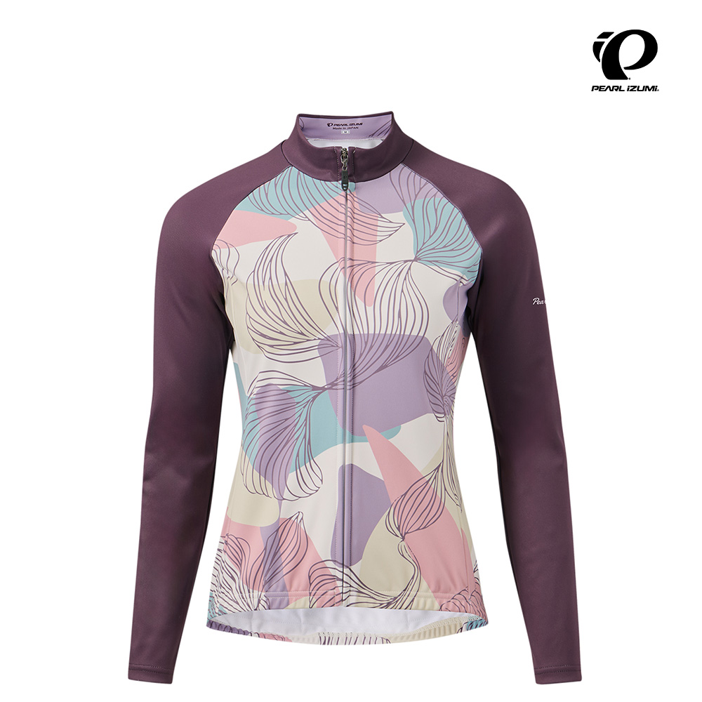PEARL iZUMi W3455-BL-5 15度C 女款長袖保暖車衣 落葉紛飛