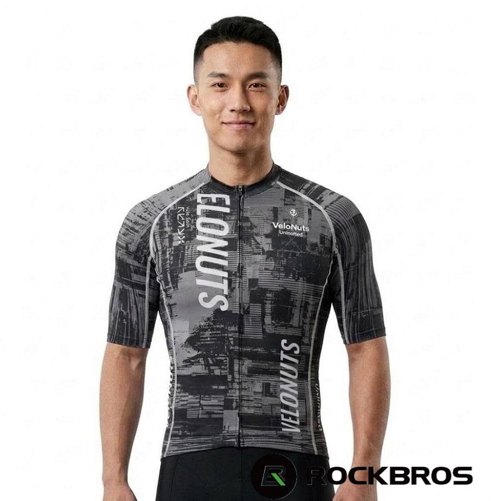 ROCKBROS 《ROCKBROS洛克兄弟》城市脈動男短車衣 曜石黑 (透氣/修身/短版/輕量/春夏車衣/自行車/運動/車服)