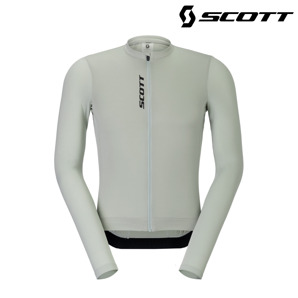 SCOTT Pro Training 男性長袖車衣|冰霧灰 (M-XL) 自行車衣 單車上衣