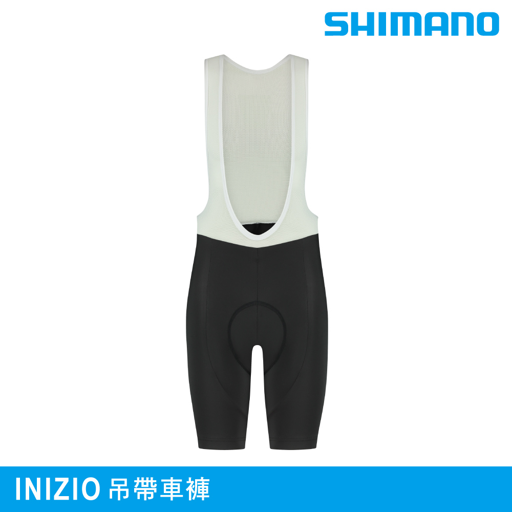 SHIMANO 禧瑪諾 男 吊帶車褲 INIZIO|黑色 S-XXL (單車褲 自行車褲 公路車褲 吊帶褲)