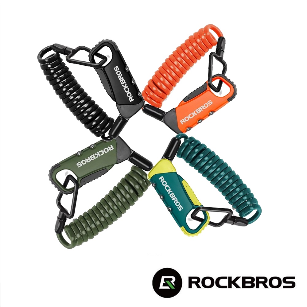 《ROCKBROS洛克兄弟》輕巧質感密碼鎖 (車鎖/伸縮鎖/密碼鎖/便攜式)