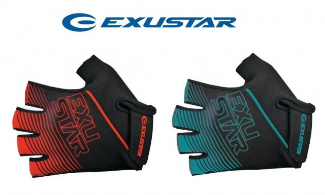 EXUSTAR 公路車半(短)指手套、E-CG282
