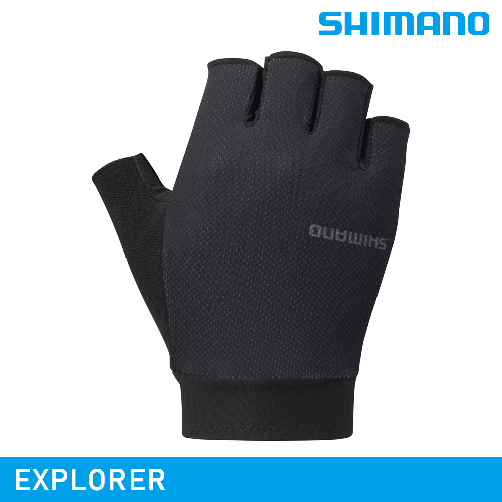 SHIMANO 禧瑪諾 【城市綠洲】 EXPLORER 手套 / 黑色 (男款)
