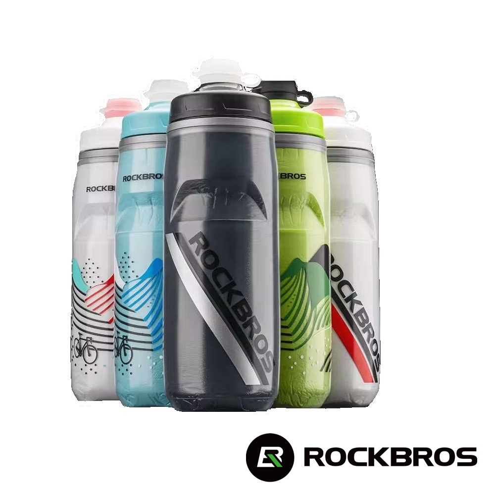 ROCKBROS 洛克兄弟 噴射防塵保冰水壺 620ml (保冷瓶/水壺/水瓶/補水/戶外/運動/露營/旅遊)