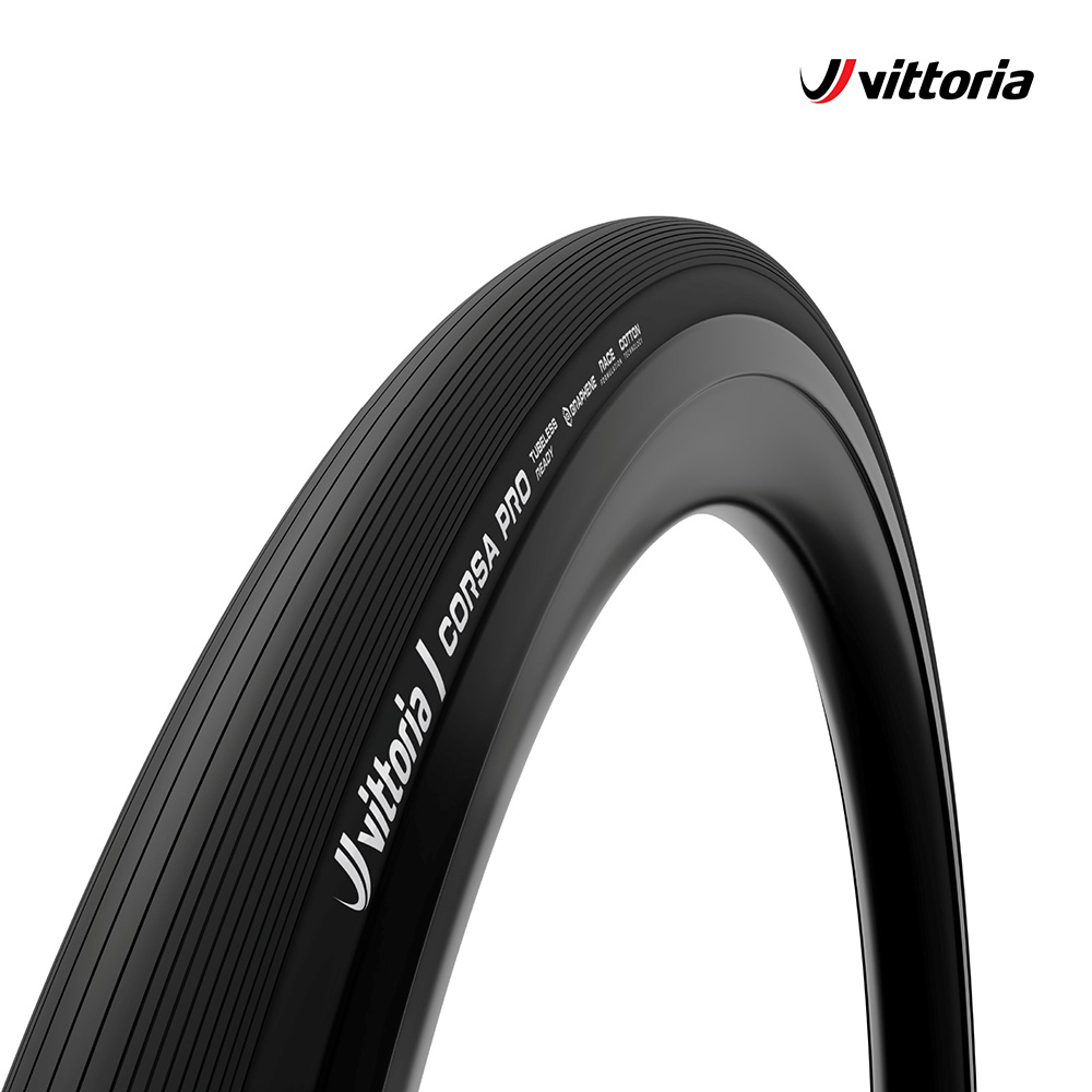 【Vittoria】Corsa PRO TLR 競賽型公路外胎 黑色限定版