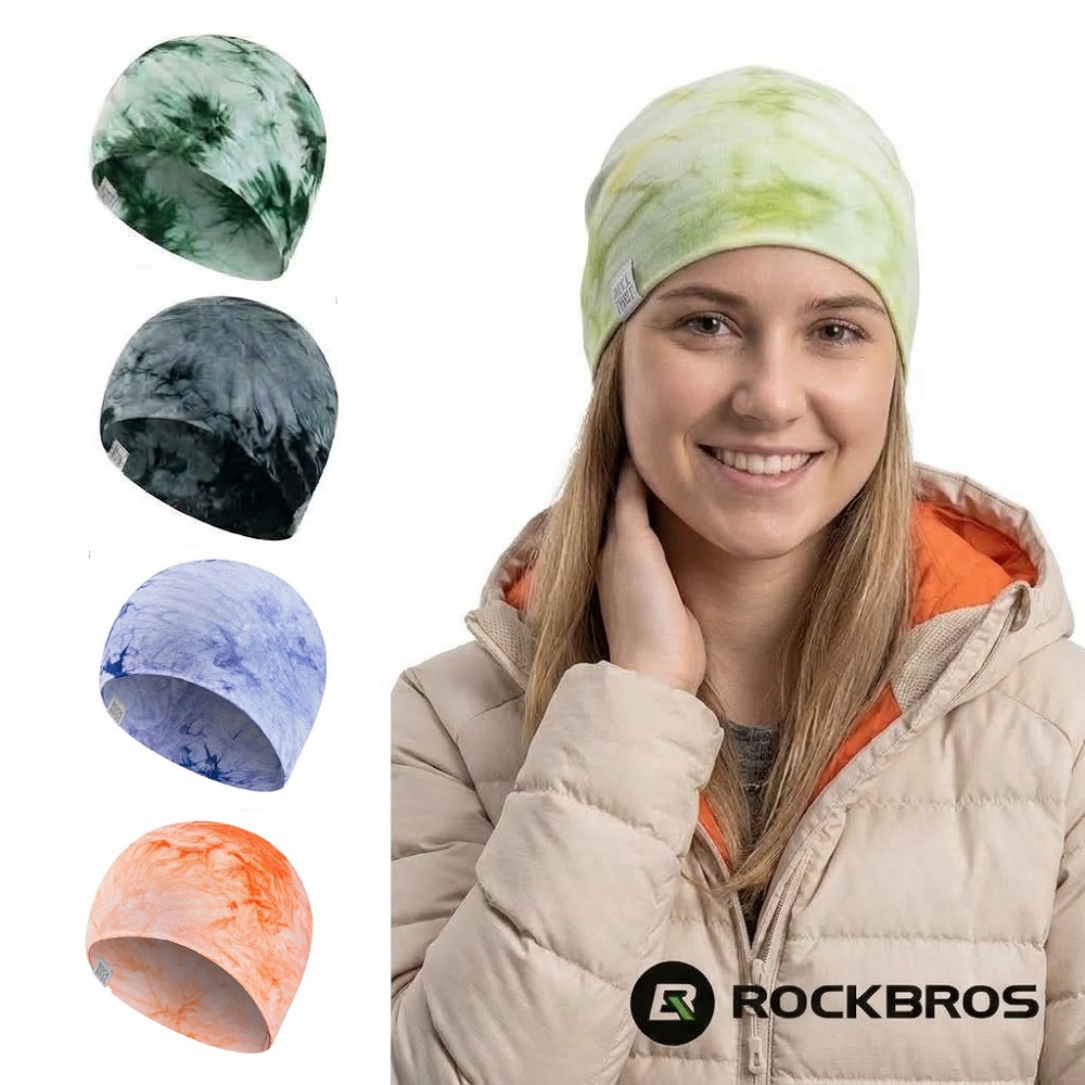ROCKBROS 美麗諾雙面霧染小帽 (慢跑/防曬帽/雙面帽/吸汗帽/單車/健身/登山/戶外)