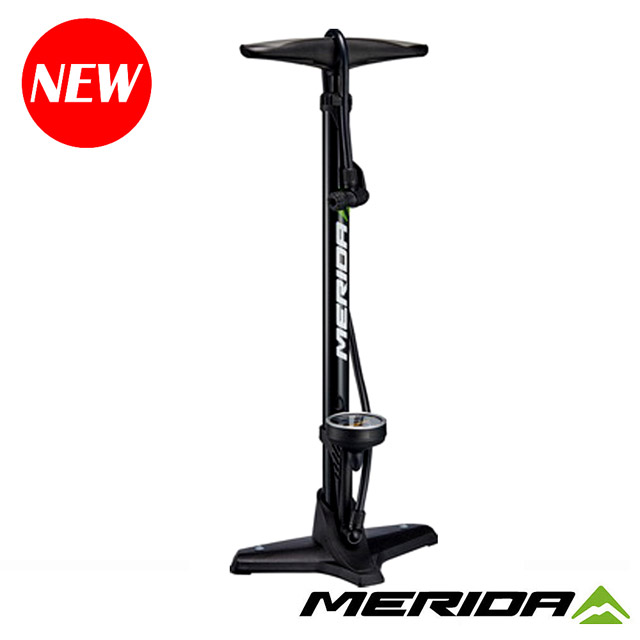 MERIDA 美利達 立地式打氣筒 聰明嘴160PSI 黑 (直立式/灌風/灌氣/打氣/補胎/自行車/單車)