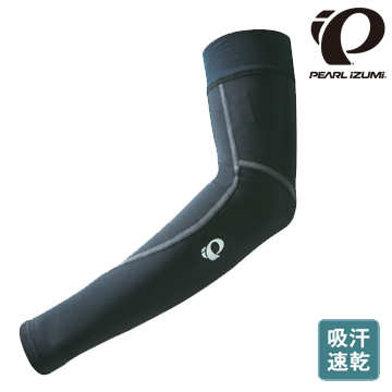 PEARL iZUMi 日本進口 保溫吸汗速乾男袖套 408-2 黑