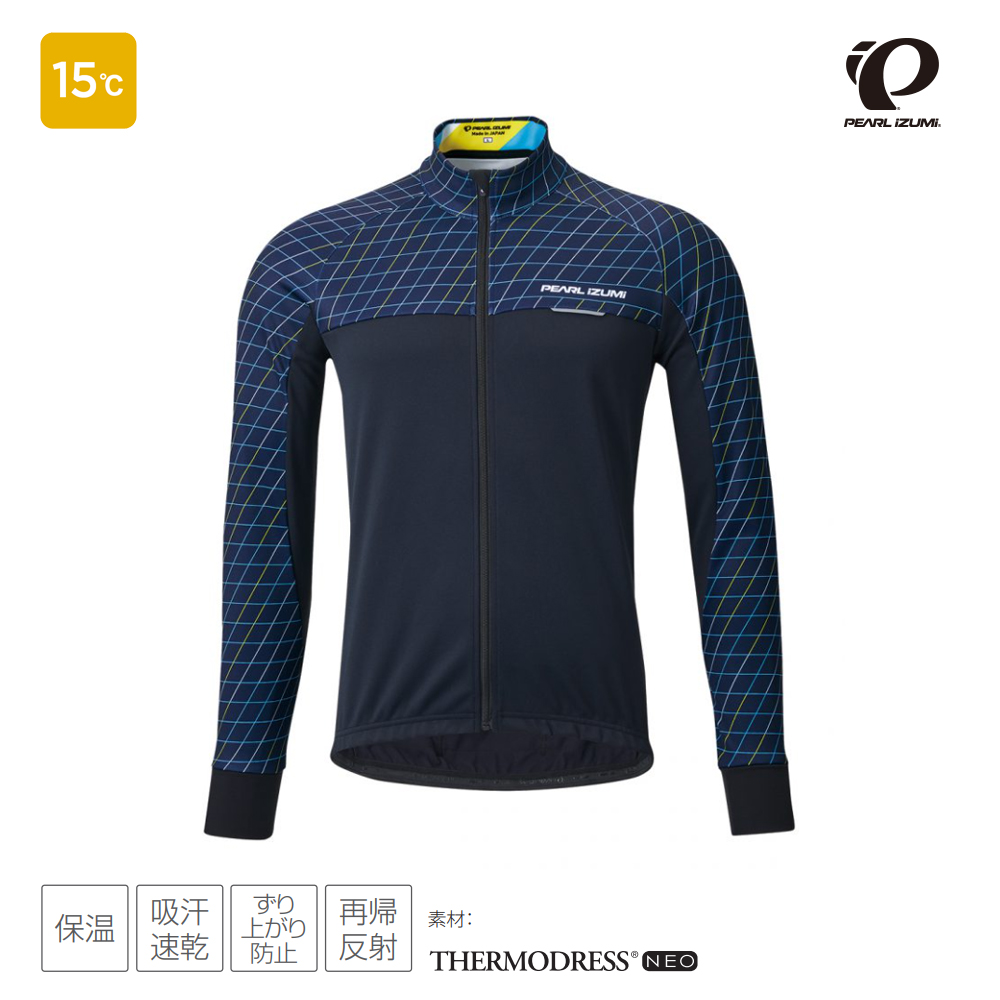 PEARL iZUMi 3200-BL-6 男款冬季 15度保暖長袖車衣