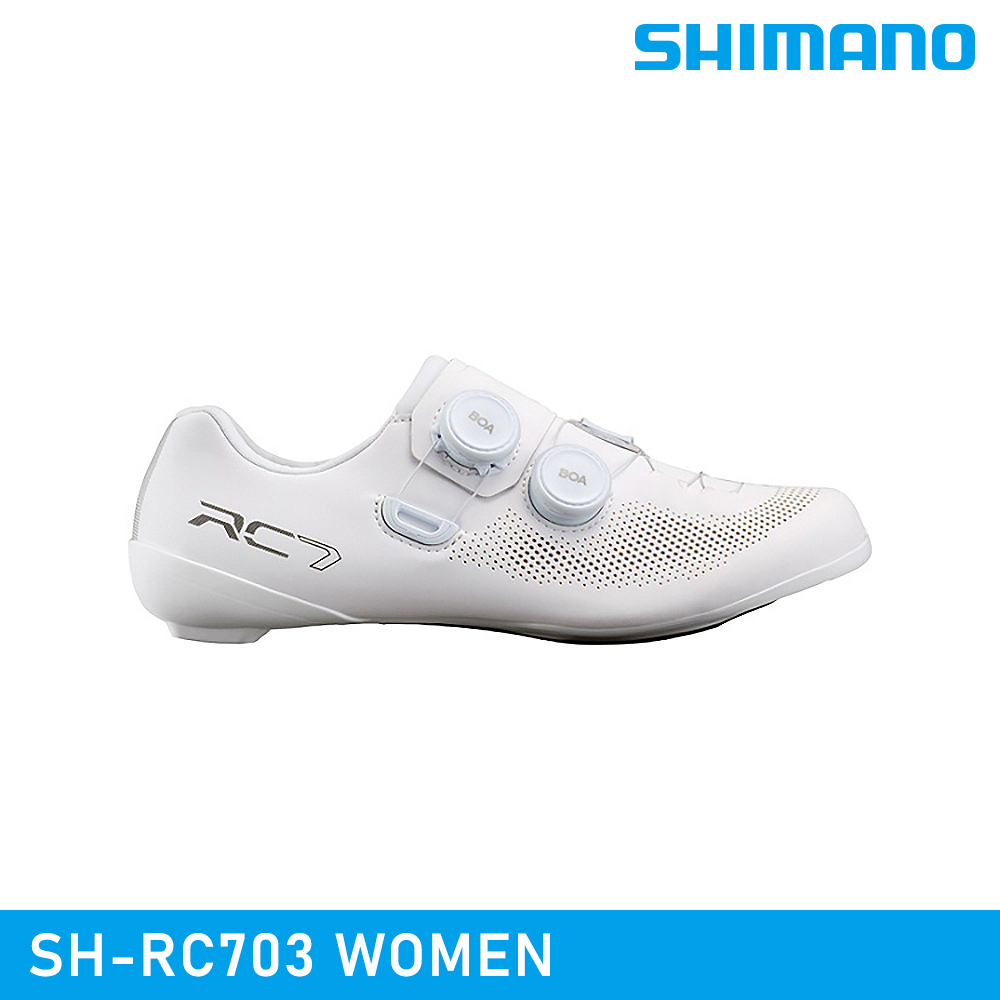 SHIMANO 禧瑪諾 【城市綠洲】 女 SPD-SL自行車卡鞋 SH-RC703 WOMEN 白色 (EU36~44)