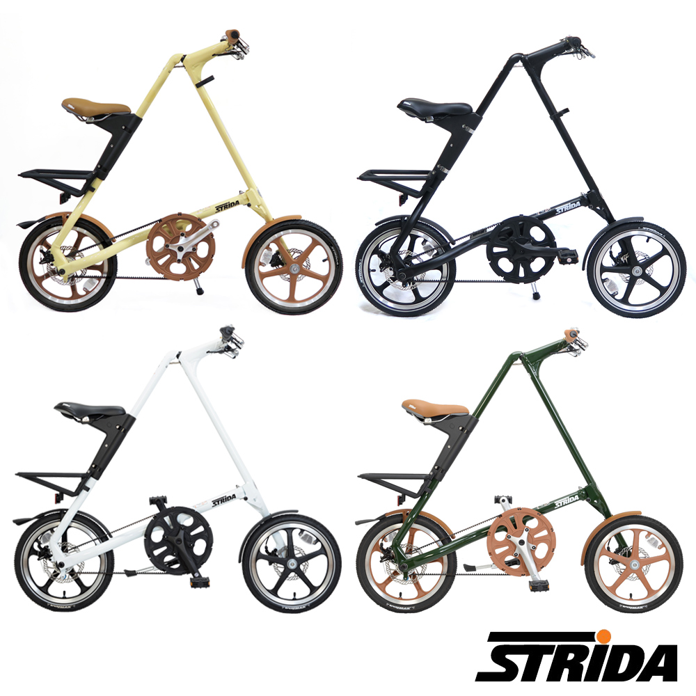 STRIDA 英國速立達 16吋LT版 單速碟剎/皮帶傳動/折疊後可推行/三角形單車-共4色