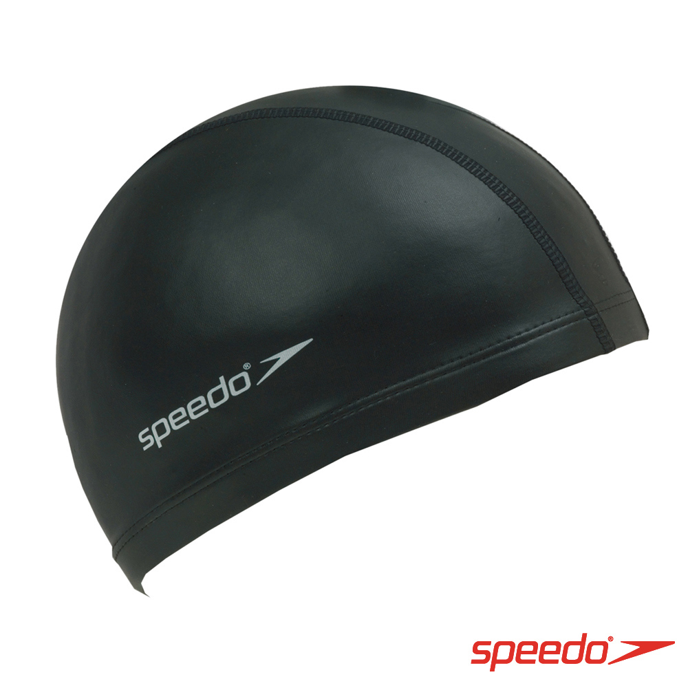 【Speedo】成人 合成泳帽 Ultra Pace 黑